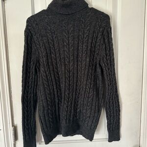 Jcrew Wool Blend Turtleneck Sweater Grey Xs